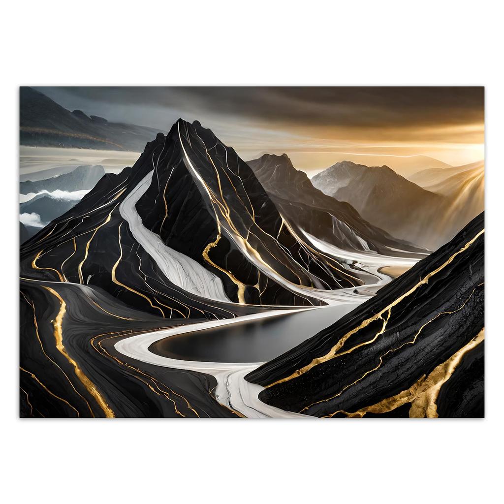 Wallpaper Abstract Mountains Minimalism