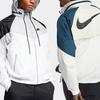 Nike Спортивная одежда Windrunner Color-Block, куртка с капюшоном и длинными рукавами, мужская верхняя одежда, зеленый, белый, CN8771-133