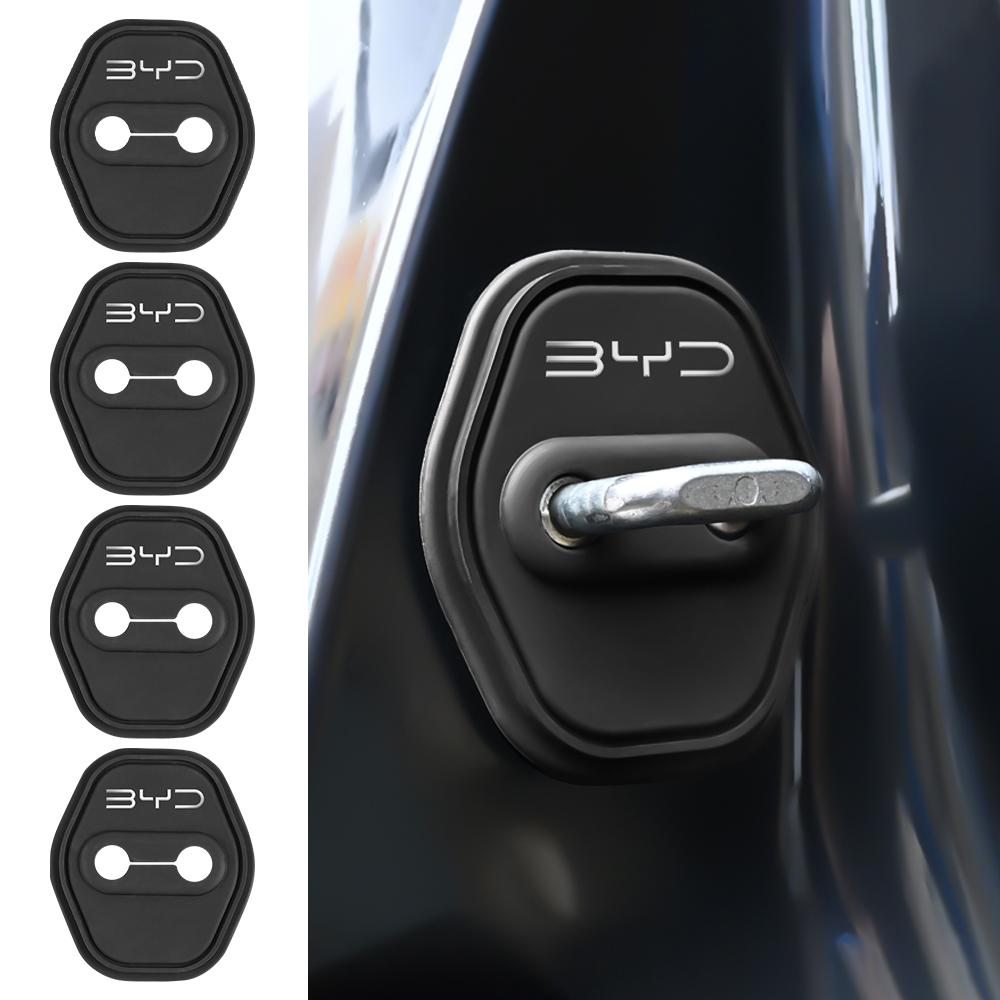 Car Silicone Door Lock Cover Stickers For BYD Atto Seal U Dmi Dolphin Surf Tang Sealion Han EV Tang Qin I3 M6 Song F0 T3 F3 S6