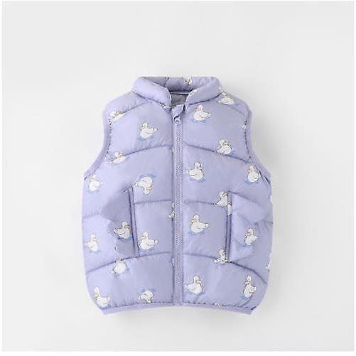 Children's Clothing Autumn And Winter Children's Vest Boys And Girls Down Jacket Children's Casual Light Vest In Children's Printed Jacket