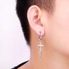 1 Piece Punk Stainless Steel Drop Dangle Earrings For Men/Women New Style Hip Hop Gothic Ear Buckle Jewelry Best Gifts