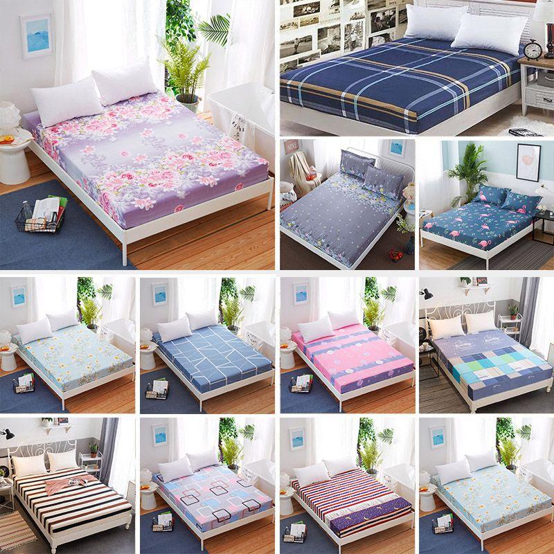 Роскошная простыня на резинке с цветочным принтом размеров Твин, Фул, Квин, Кинг для максимального комфорта