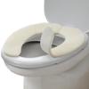 Sanko Soft, Non-Slip Toilet Seat Cover, 9mm Thick, Ivory, Made In Japan, Deodorizing, Washable, KC-70