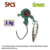 2.2g/3.9g крючок для ловли джиг-головки Crappie Jigs Spinner Sequins Jig Hook для ловли форели, окуня, приманки для ловли окуня