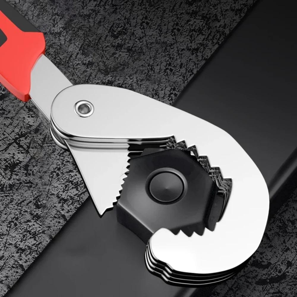 High Carbon Steel Adjustable Universal Wrench - Double Open End Multifunctional Spanner for Manual Hardware & Repair