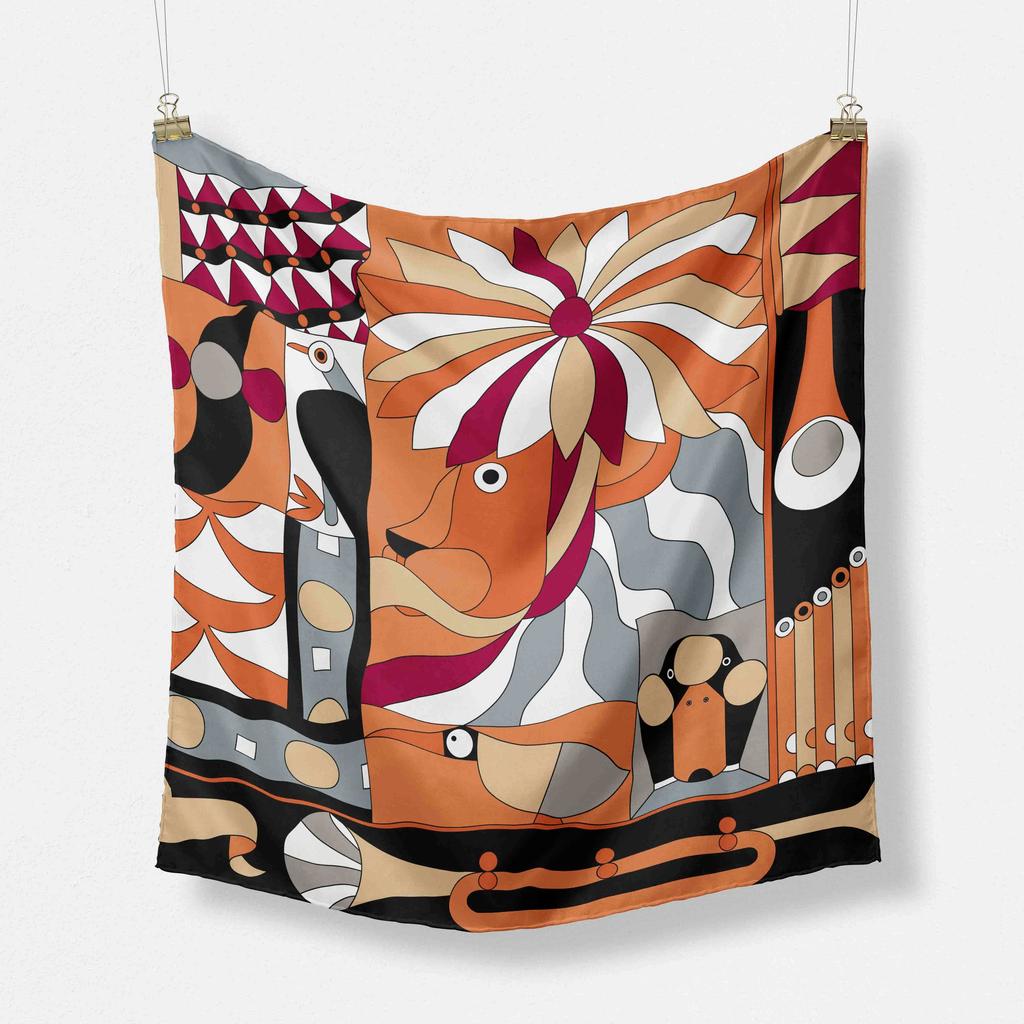 70cm Foulard Luxury  Chiffon Shawl Square Scarf for Women Hijab Fashion Wraps Neckerchief  Female Hair Bands Ribbon Headband