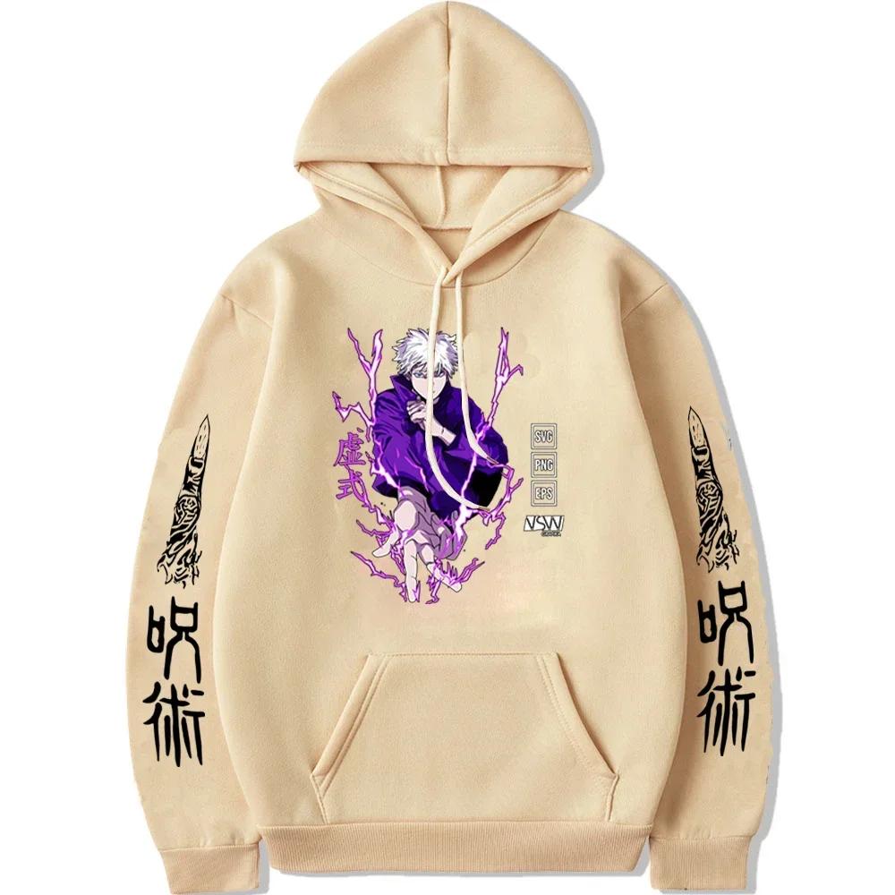 Anime Jujutsu Kaisen Hoodie Men Women Sweatshirt Streetwears Oversize Winter and Autumn Anime Sweatshirts Hoodie