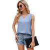 Летний женский жилет-топ без рукавов с V-образным вырезом
