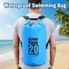 20L Waterproof Dry Bag Large-Capacity Beach Backpack Swimming Bucket Bag Fishing Hiking