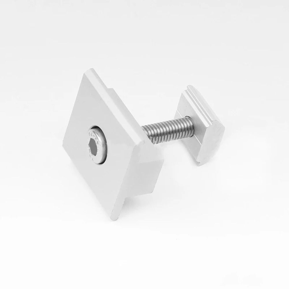 4Pcs Aluminum Zinc Zinc Alloy Solar Panel Mounting Clamp Solar System Install Accessories Solar Panel Fixing