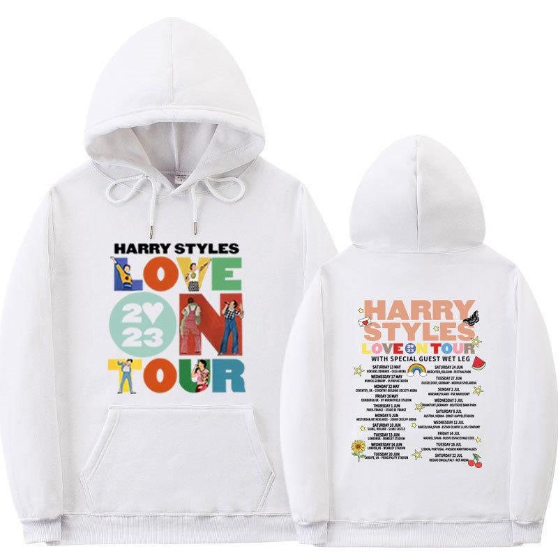 Унисекс Спортивная толстовка с принтом букв 'Love On Tour 2023'