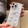 Ins Корейский Градиент Звезда Блеск Глиттер Чехол для телефона Для iPhone 16 15 14 13 12 11 Pro Max Plus Блестящий Прозрачный Ударопрочный Чехол