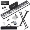 Stand NikoMaku Electronic Piano 88 Keys Japanese Notation MIDI Compatible Compact Lightweight Slim Design Rechargeable Beginner Stand Soft Case Pedal