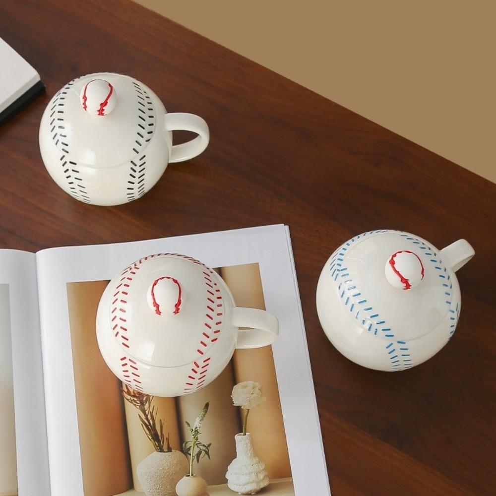 Creative Tea Cup Sports Theme Ceramic Mug Drinkware Baseball Cup Gift for Baseball Lover