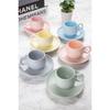 Набор чашек из 12 предметов | Набор чашек на 6 персон | Пастельная пухлая модель