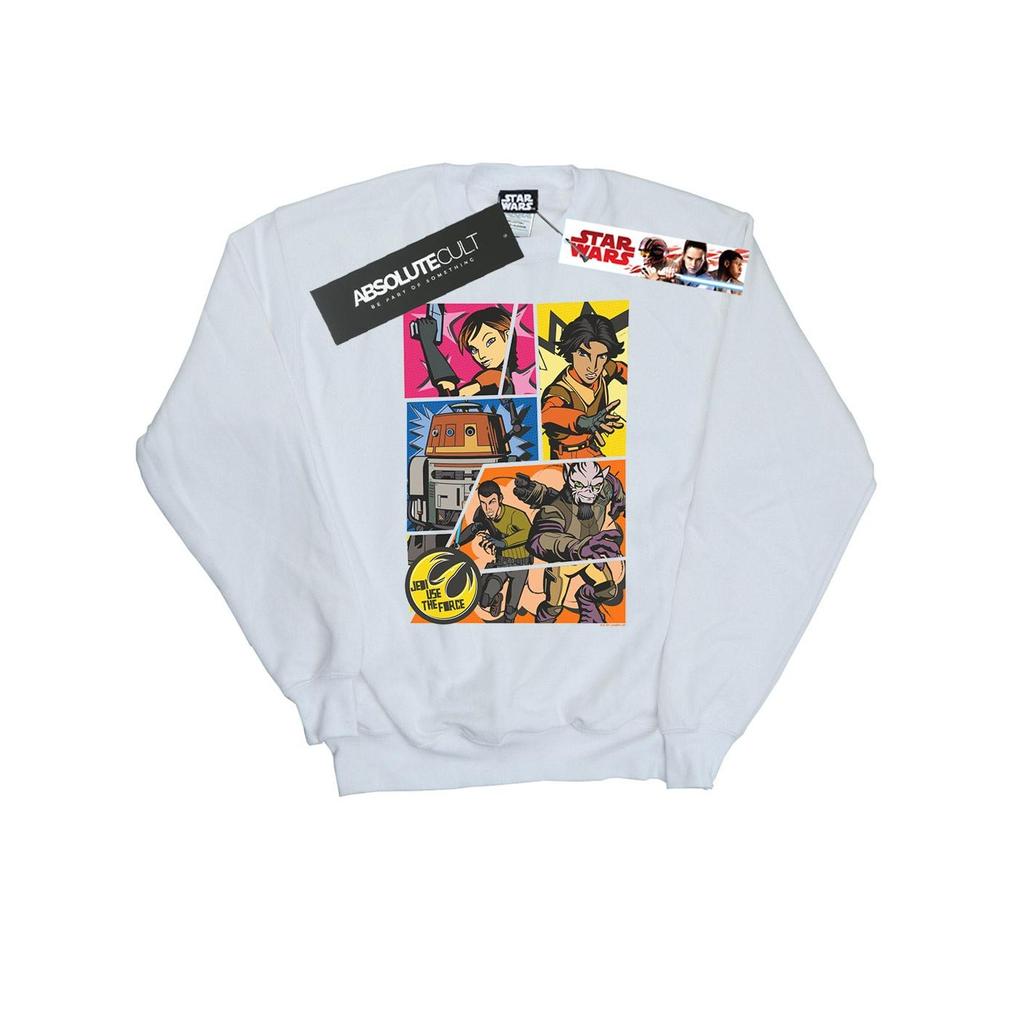 Star Wars Mens Rebels Comic Strip Sweatshirt