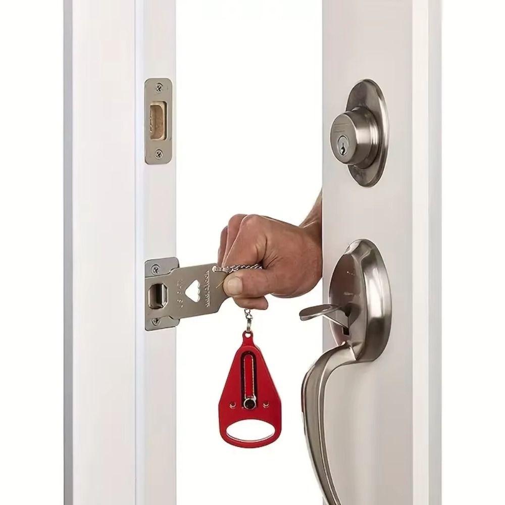 Battery-Free Portable Door Lock Metal Lock Security Door Lock Travel Door Lock  Apartment Safety