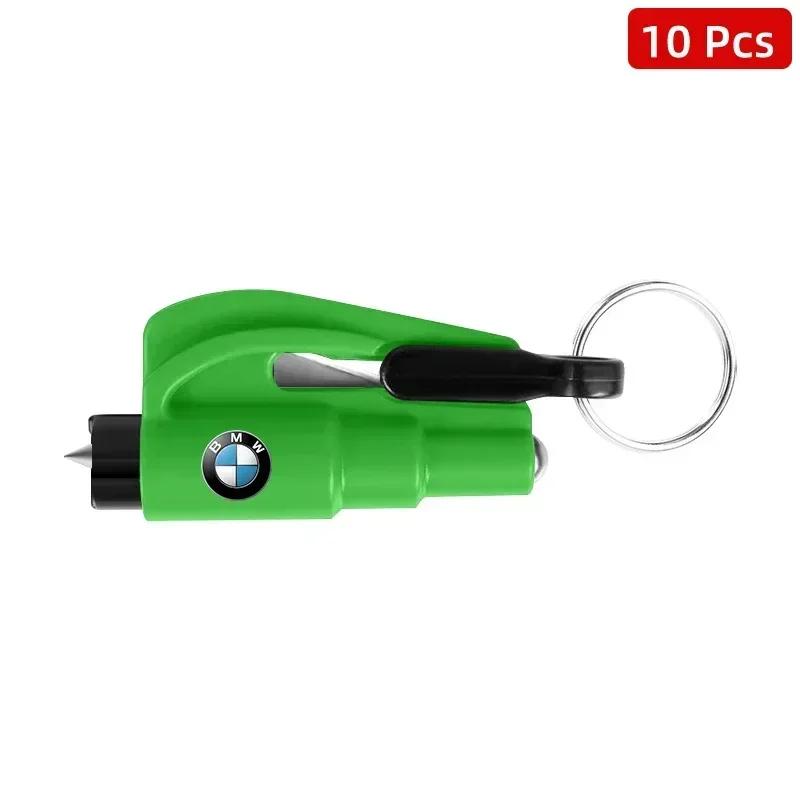 10pcs 2-in-1 Car Safety Hammer Auto Emergency Glass Window Breaker Car Tool BMW 320i 325i 320Li 325Li 330Li X7 X3 X4 X5 X6 E39