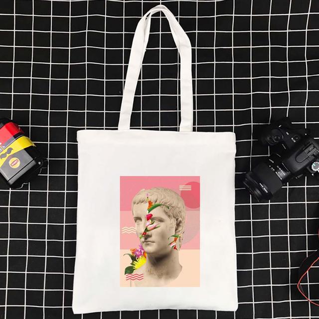 Высококачественная большая вместительная холщовая сумка-тоут, забавная складная женская сумка из полиэстера, складные сумки на плечо