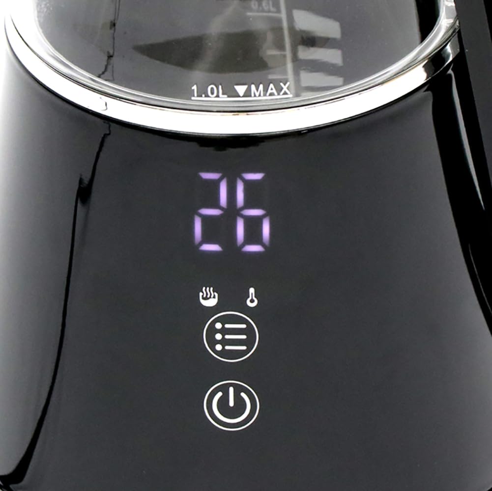 Электрический чайник с регулировкой температуры, 5 уровней температуры, двойная структура для сохранения тепла, память, предотвращение закипания