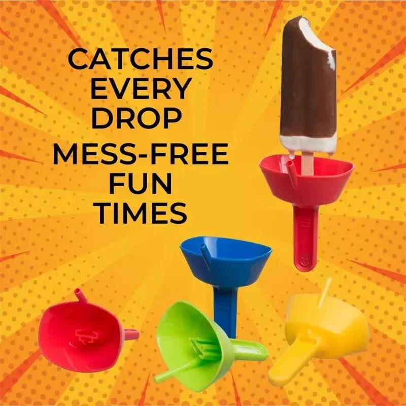 2 шт. Некапающая подставка для эскимо, Некапающий держатель для льда, Подставка для замороженных угощений без беспорядка, Держатель для эскимо с соломинкой для детей, Мороженое