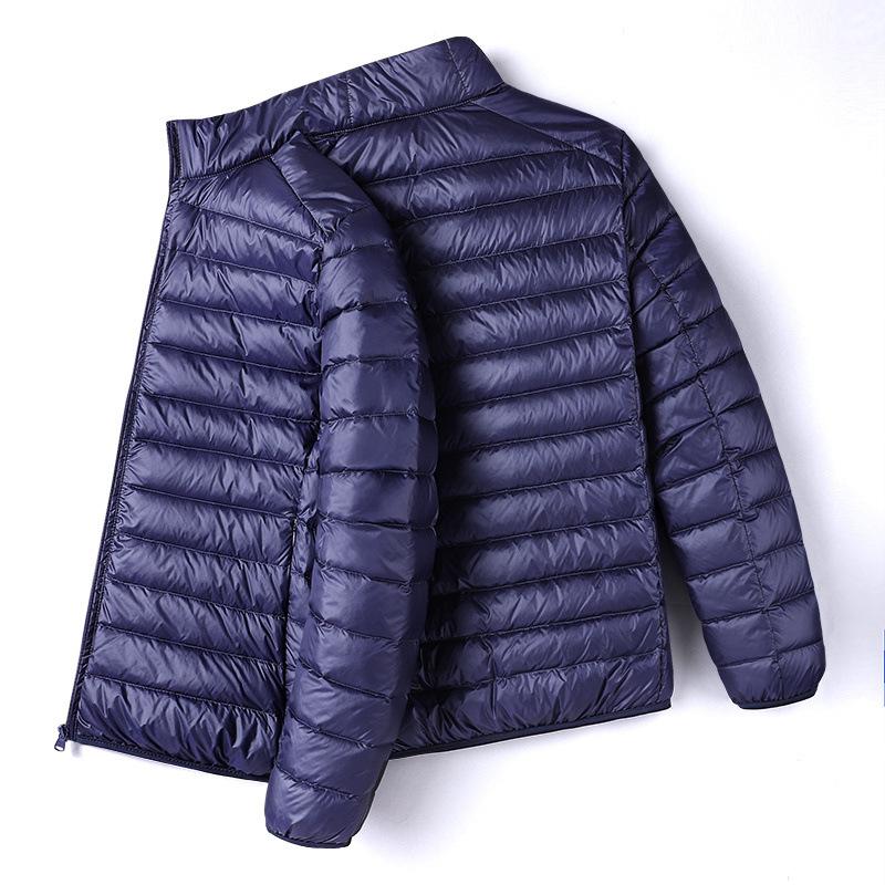 Down Jacket Can Be Autumn and Winter New Men's Stand-up Collar Baseball Comfortable and Versatile Jacket Light and Thin To Keep Warm