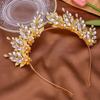 Handmade Rhinestone Floral Bridal Headband - European & American Wedding Hairpiece