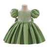 Summer Flower Bow Princess Newborn Kids Dresses for Girls Lace Ball Gown Wedding Bridemaid Prom Party Girl Dress Birthday Child Costume