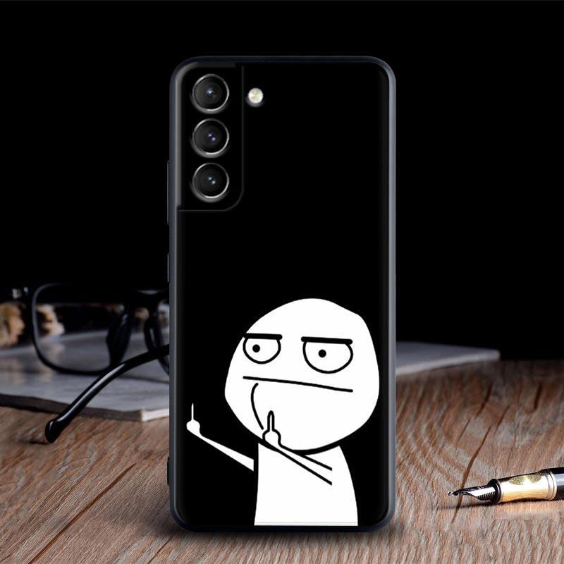 Смешной чехол из силикона со средним пальцем для Samsung Galaxy S23 Ultra S24 5G S21 S20 FE Чехол для Galaxy S22 s23 S24 S10 Plus Чехлы