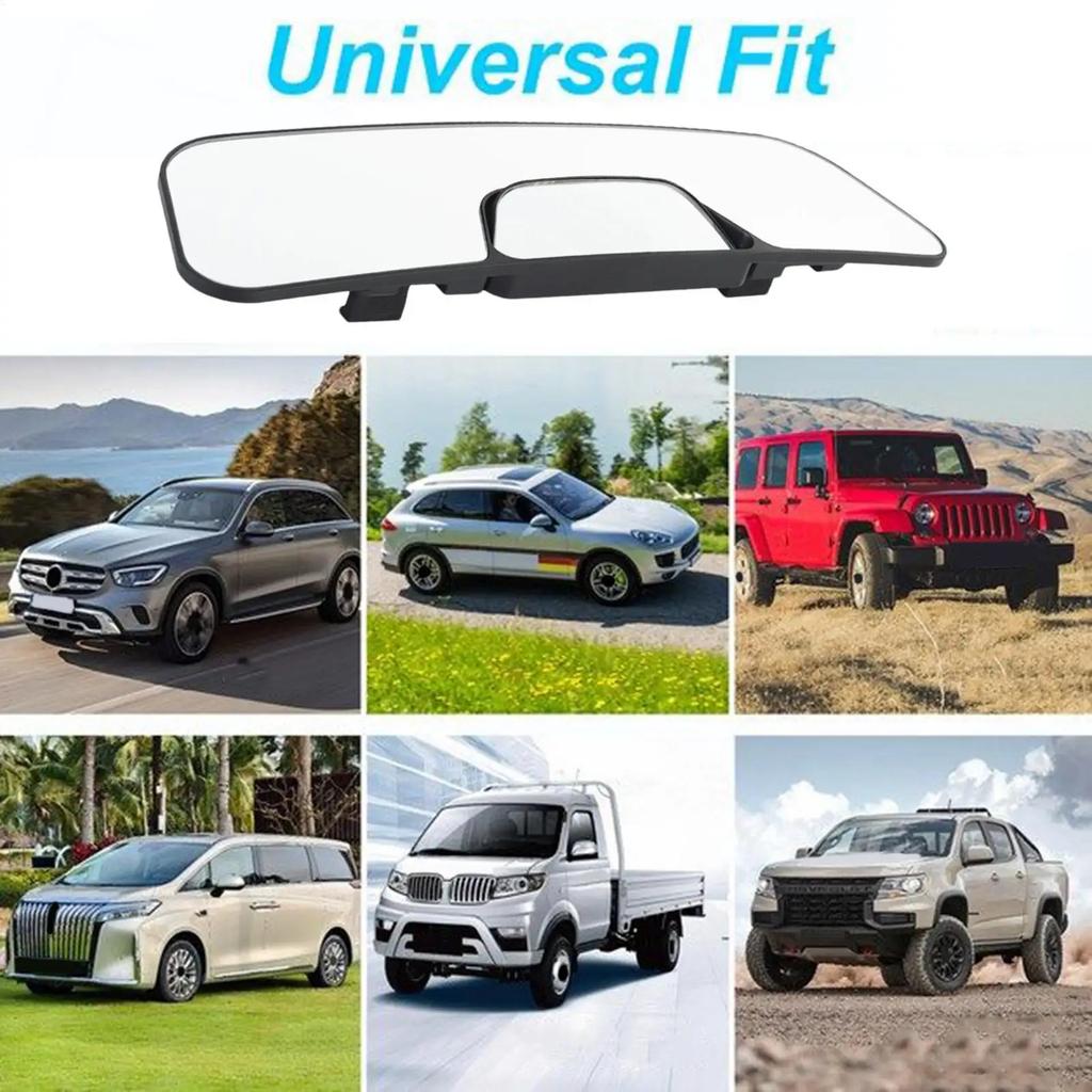 New Wide Angle Car Rearview Mirror with Built-In Baby Monitor Sub Mirror Clip-On Convex Blind Spot Elimination Interior Mirror Interior Mirrors6