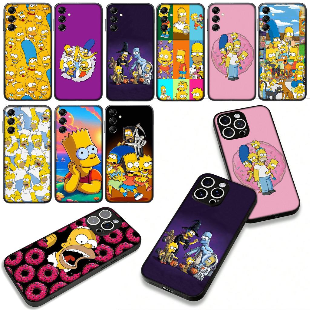 Comics S-Simpsons-Lovely Barts Phone Cover for OPPO A54 A40 A60 A80 A18 A16 A17 A38 A78 A79 A57 A58 A3 Pro A96 A15 A12 Case