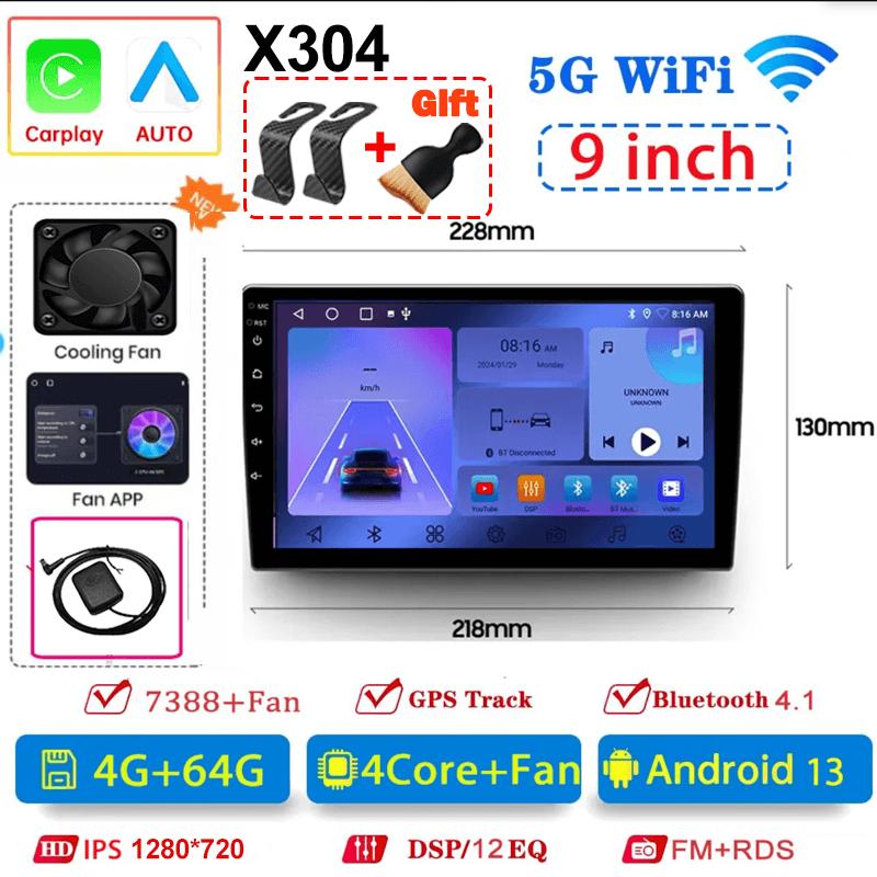 Универсальная 2Din автомагнитола Android 13 7"/9"/10" Авторадио Аудио 64G GPS BT беспроводной Carpaly Мультимедийный плеер Для Hyundai Nissan