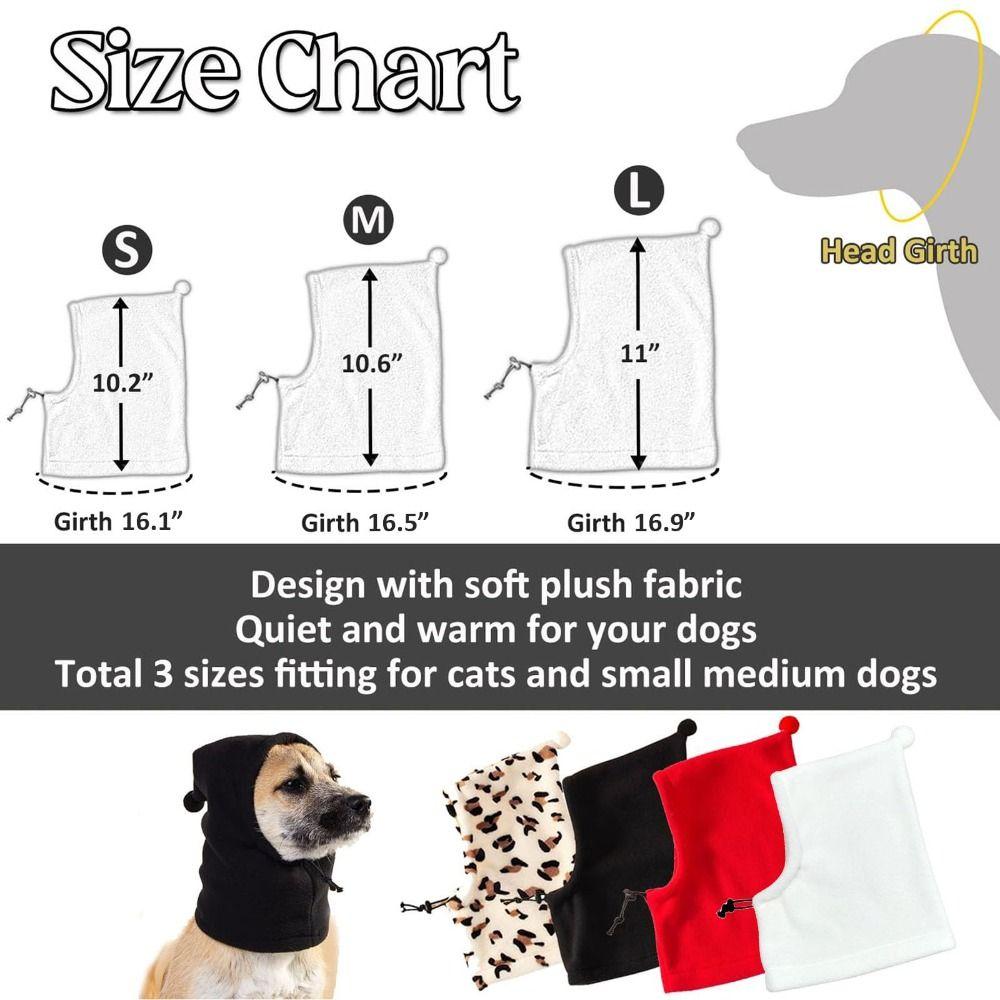 Снятие тревожности Собачьи успокаивающие наушники Чехол на голову Шапочка для щенка Милая шапка для питомца
