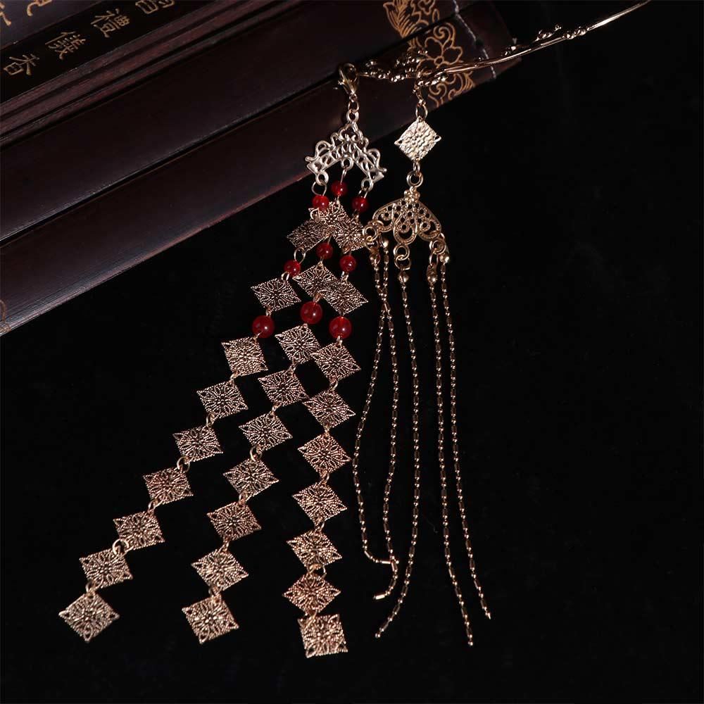 Zinc Zinc Alloy Hair Accessories Plastic Bride Coronet Ancient Bridal Headwear Hanfu