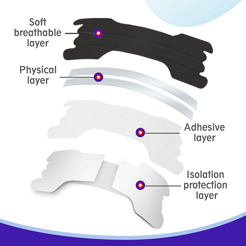 Набор пластырей для носа от храпа, дополнительная прочность, полоски для носа, лучшее дыхание, неинвазивное, более легкое дыхание, помощь при сне, Decive