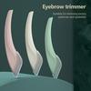 Eyebrow Trimmers Meniscus Shaped Portable Anti-Scratch Blades Eyebrow Razor with Protective Cover