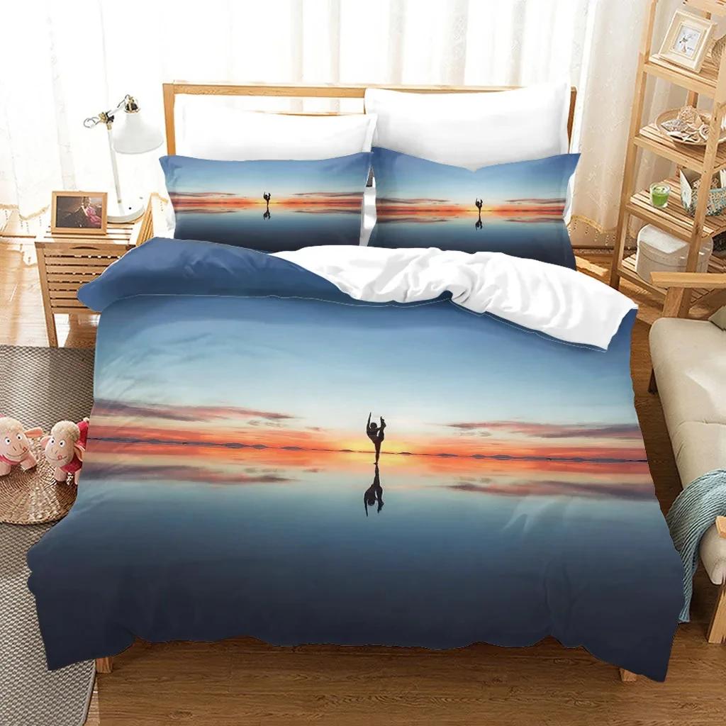 Постельное белье Статуя Свободы Современное искусство Пододеяльник размера кинг/квин Подростки Взрослые Креативная мода Поп Полиэстер Покрывало