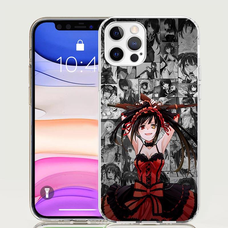 Чехол для телефона Date A Live Токисаки Куруми Для iPhone 18 17 Air 16 15 Plus 11 14 Pro Max 13 Mini 12 7 8 + SE Узор Арт Индивидуальная Обложка
