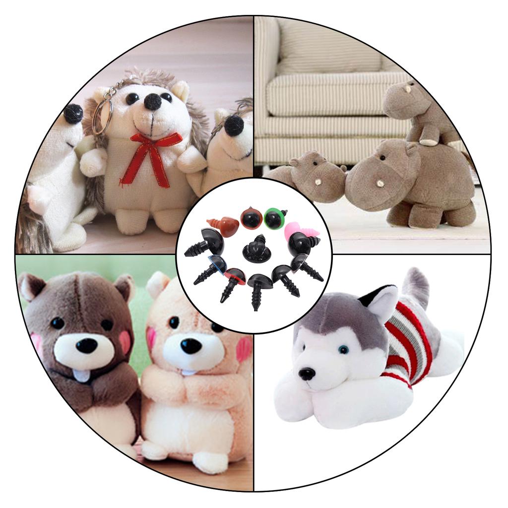 Набор 280 штук пластиковых цветных глаз и носиков для плюшевых игрушек