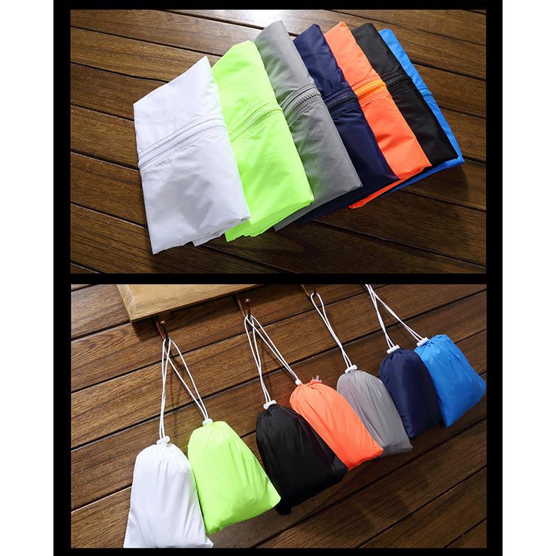 Новая мужская водонепроницаемая ветровка, куртка с капюшоном на молнии, быстросохнущая спортивная верхняя одежда