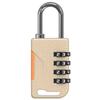 Padlock 4 Digit Password Lock Zinc Alloy Security Coded Lock Durable Backpack Zipper Lock  Travel
