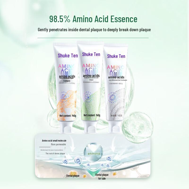 Shuke Amino Acid Gum Care & Whitening Toothpaste Set