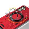 MagSafe case for Samsung Galaxy A54 5G, armored with stand and holder plate, red