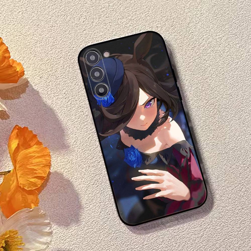 Игра U-Umamusume:Красивый чехол для телефона Derby для Samsung Galaxy A73, A72, A71, A70, A53, A52, A51, Другие Мягкий черный чехол