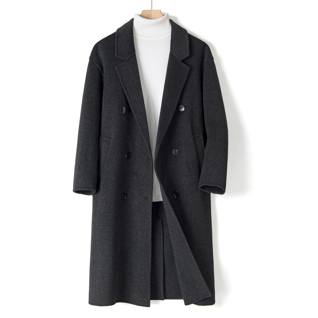 Женское пальто из 100% шерсти, СОВРЕМЕННОЕ НОВОЕ Осеннее шерстяное длинное пальто SAGA, полупальто ручной работы, зимняя теплая шерстяная длинная куртка, пальто