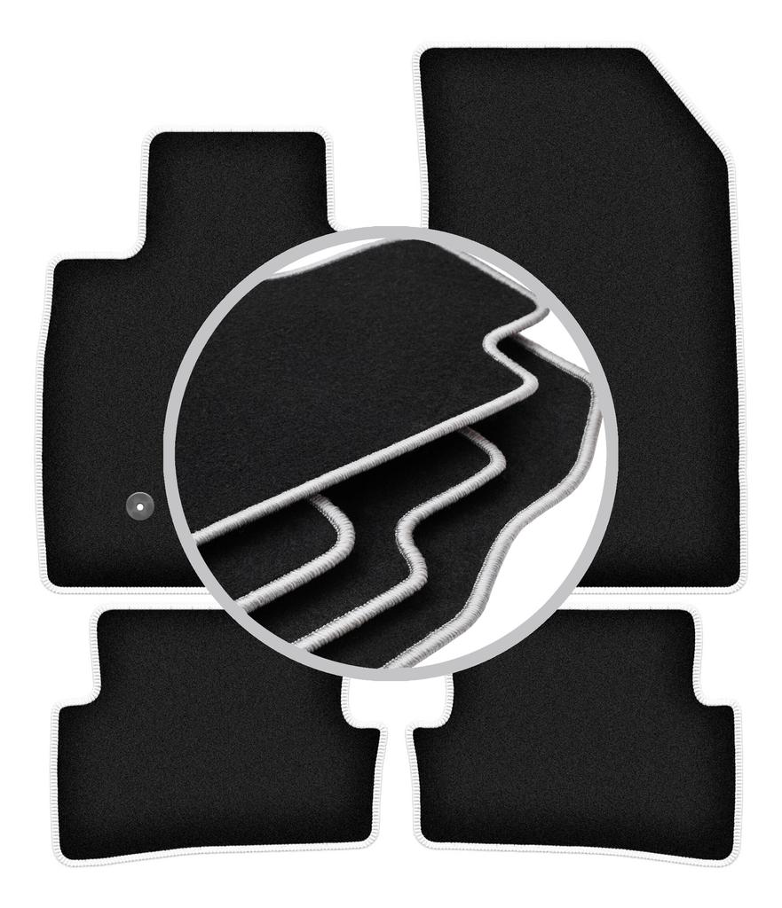 CARLUX-SILVER car mats for: Renault Clio III grandtour, estate, hatchback (2005-2012)