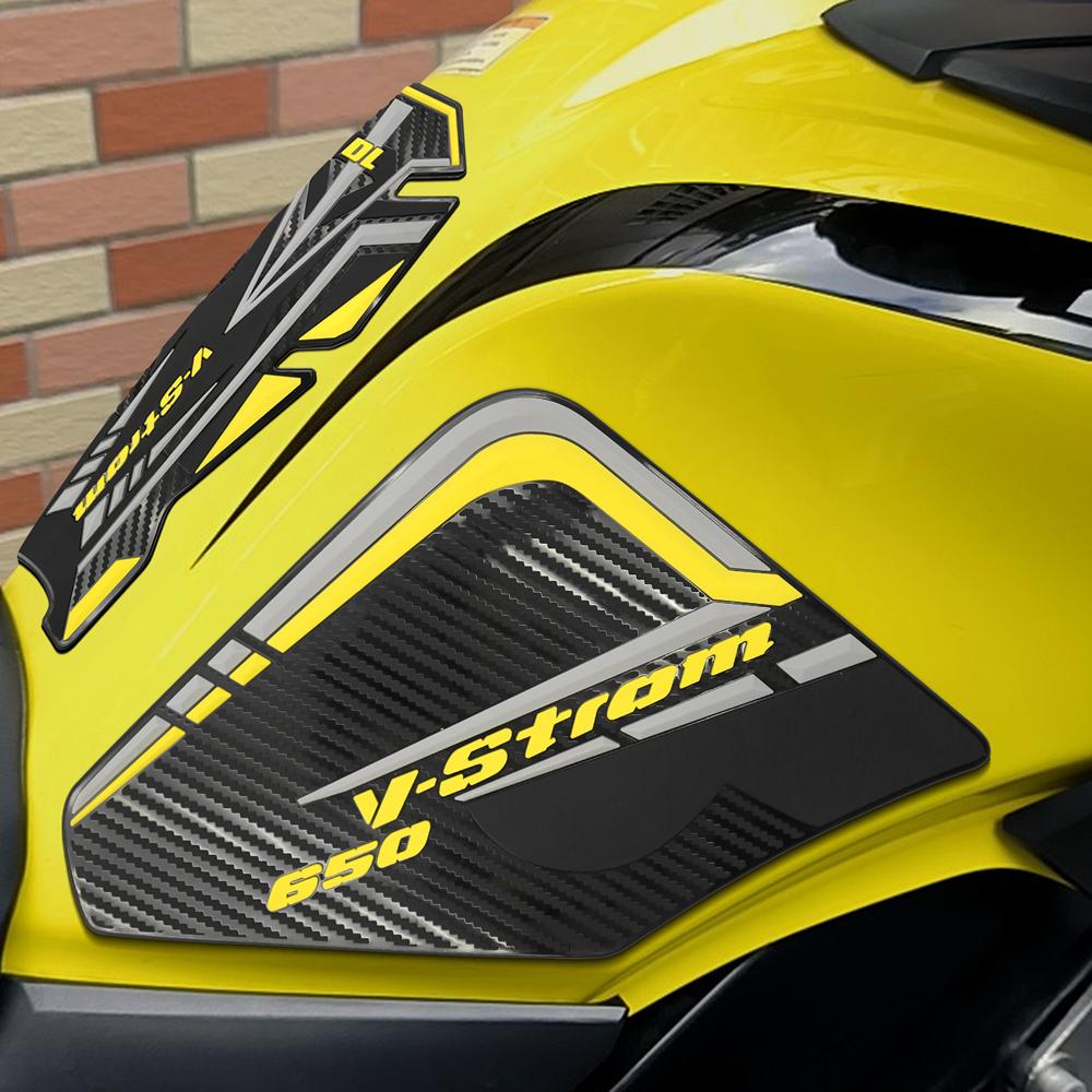 Для Vstrom DL650 V-strom 650 XT 650XT DL 650 Мотоциклетные наклейки Резиновая накладка на бак Защита боковых сторон Нескользящие наклейки-защита