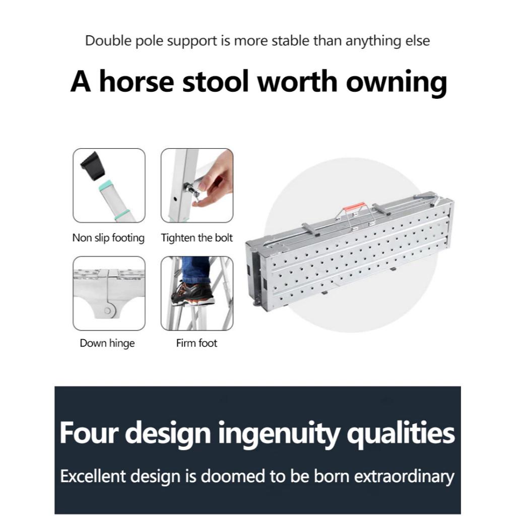 Складная рабочая платформа, бытовая телескопическая подъемная платформа, высокий табурет, строительные леса, штукатурный потолок, верстак