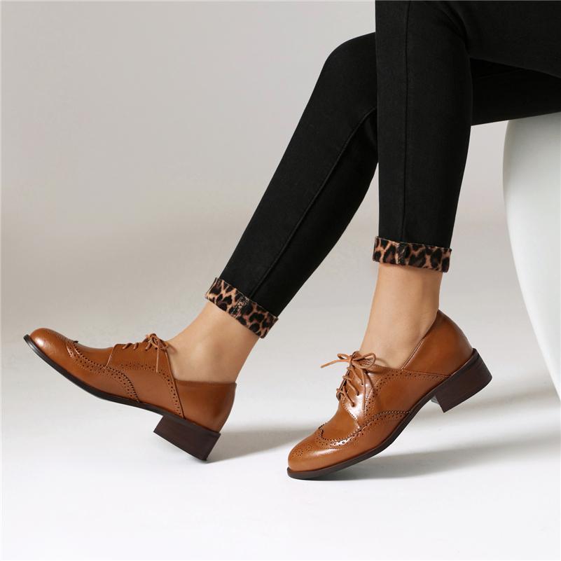 Meotina Женские туфли-лодочки с круглым носком, на среднем каблуке, со шнуровкой, лаконичный дизайн, женская модная повседневная обувь, весна-осень, черный, белый, 46