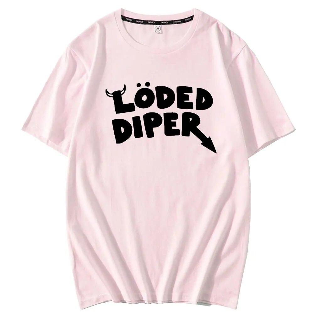 LODED DIPER DIARY OF A WIMP KID Tshirt Unisex Brand Teeshirt Unisex Summer Cotton T Shirt Short Sleeve Oversized Harajuku Unisex T-shirt